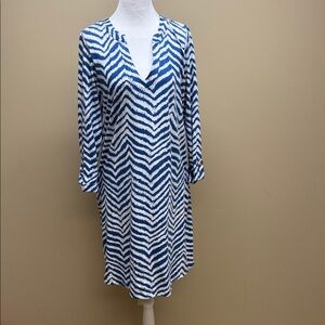 Lilly Pulitzer Blue‎ and White Patterned Dress